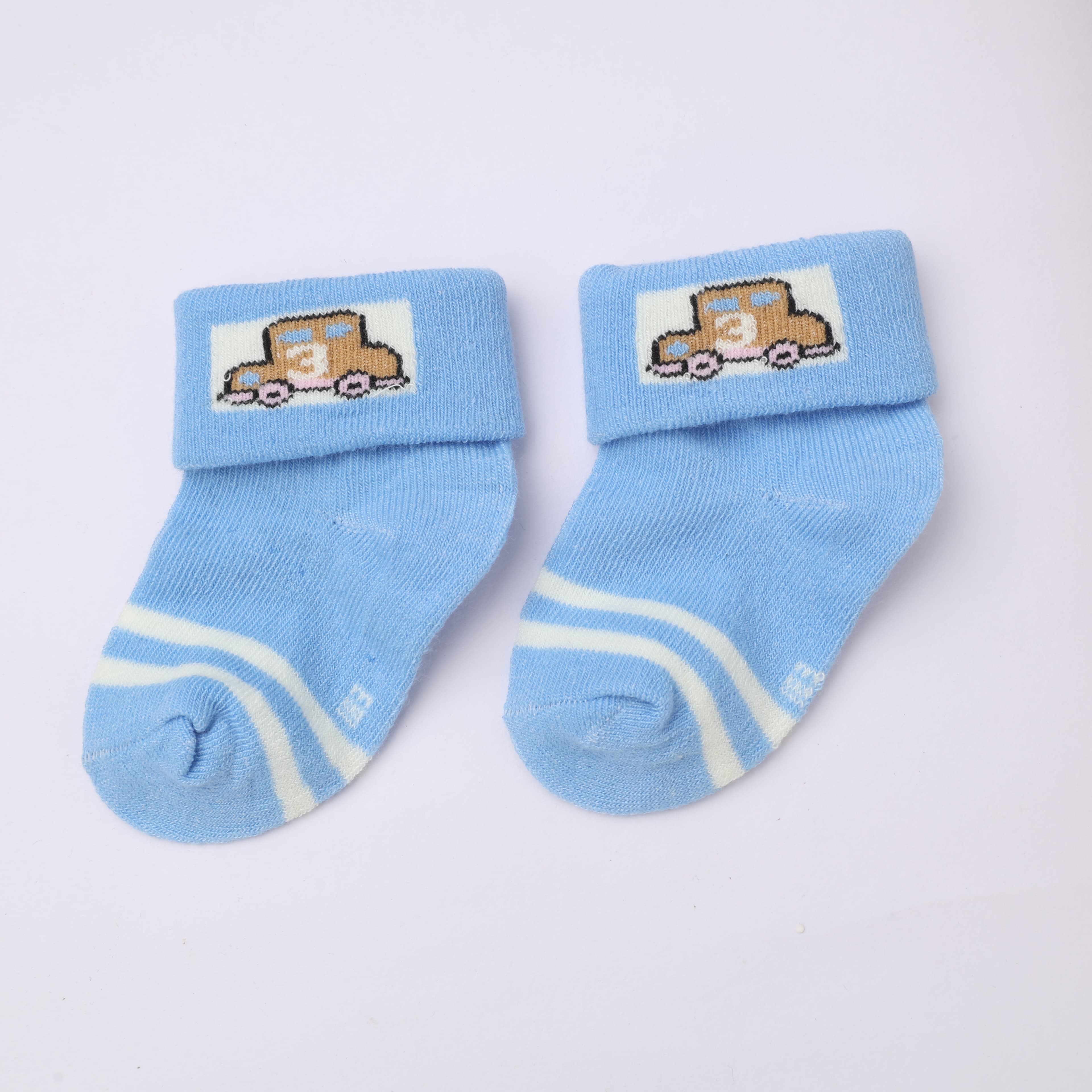 Baby Socks Unisex Multi-Color Cotton Blend Ankle-Length Socks – Comfortable Slip-On Socks for Casual, Daily & Outdoor Wear