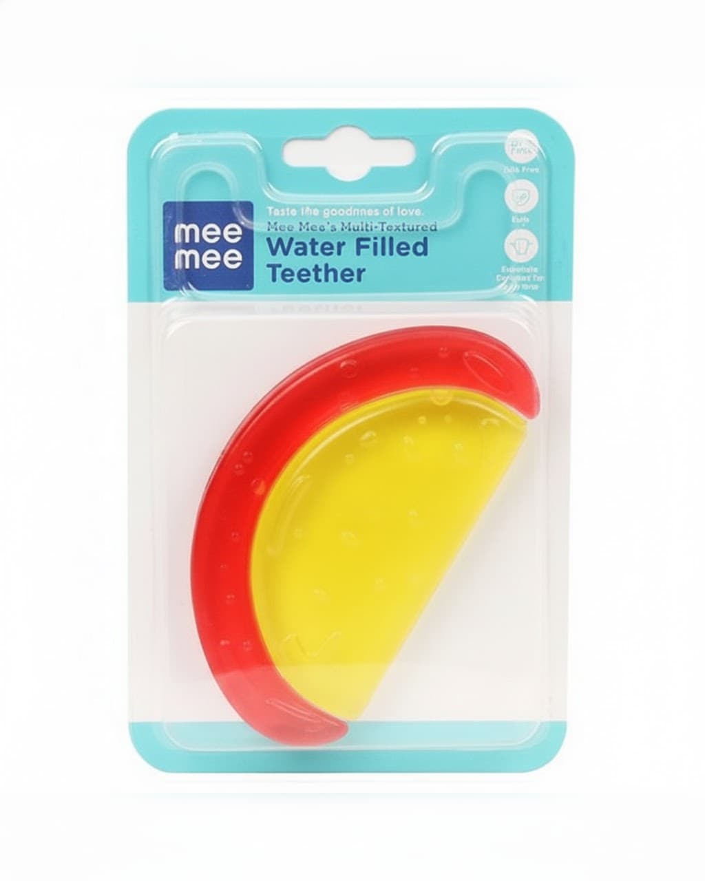 Mee Mee Baby Water-Filled Teether | Soothing & Safe Silicone Teething Toy for Infants | BPA-Free | Multi-Textured | 0m+