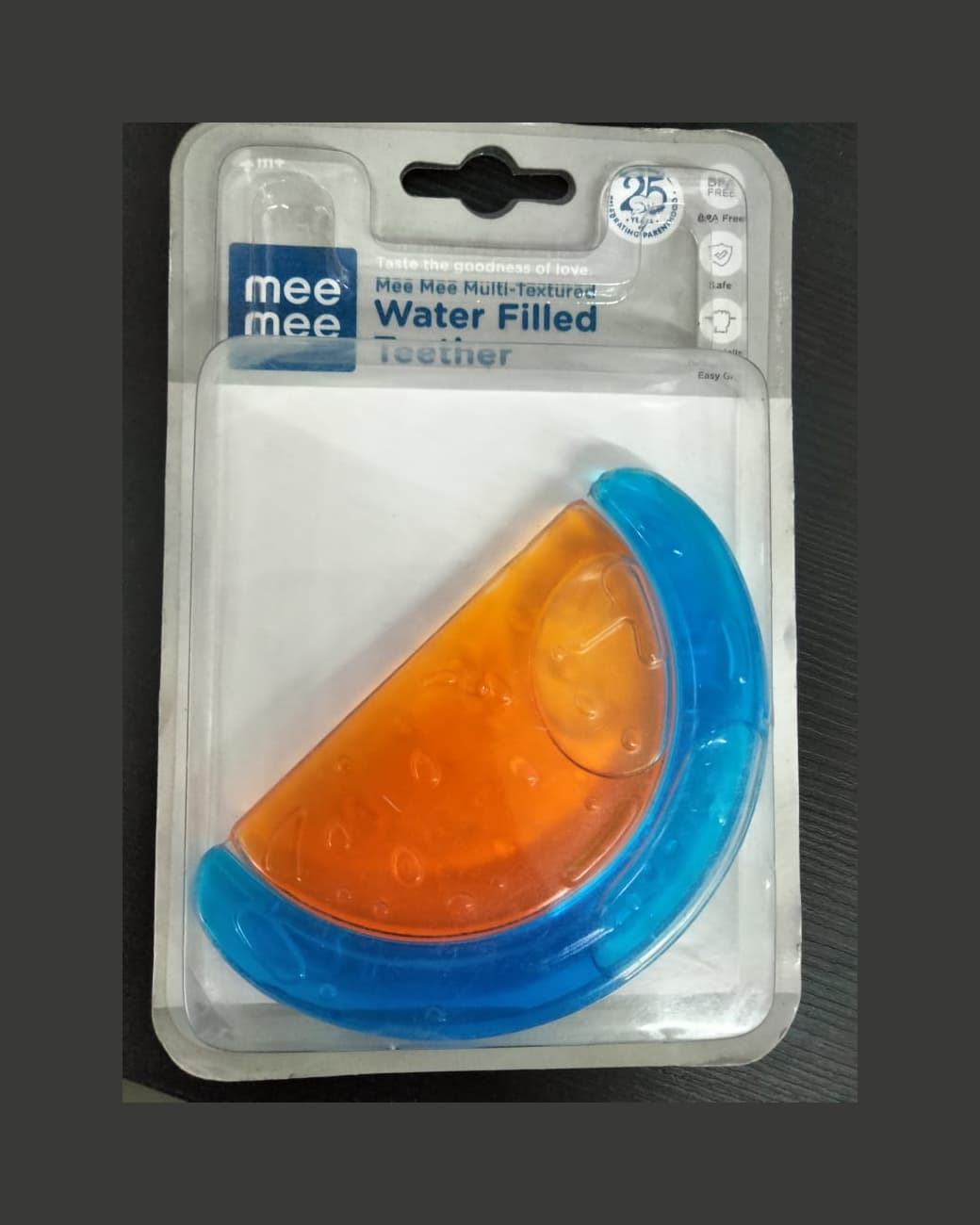 Mee Mee Water-Filled Teether | BPA-Free Soothing Teething Toy for Babies | Easy-to-Hold & Safe Relief for Sore Gums