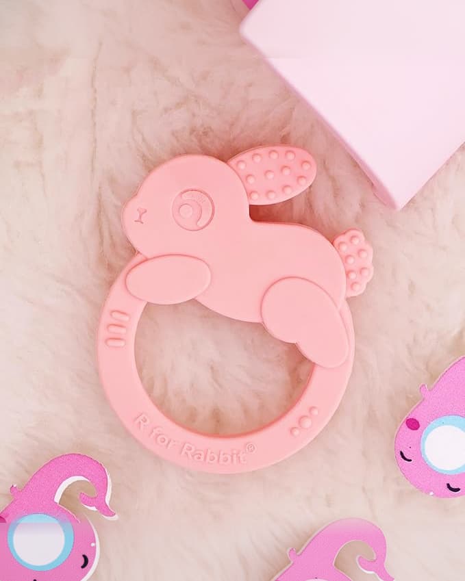 R for Rabbit Teether, 3M+ | BIS Certified, BPA-Free, Choke-Free, Sensory Development