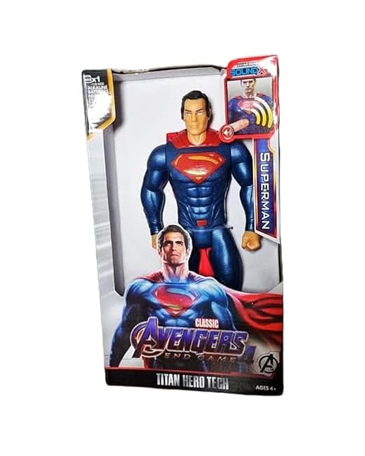 Super Hero Man Action Figure – Light-Up Chest & Moveable Parts – Collectible Toy
