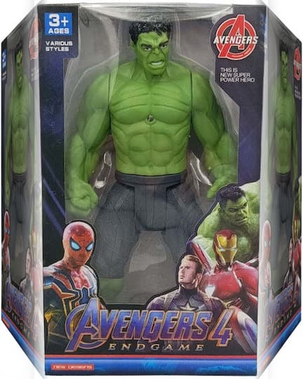Smilebug Marvel Avengers Hulk Action Figure Toy for Kids (Ages 3+) | Poseable & Durable Design