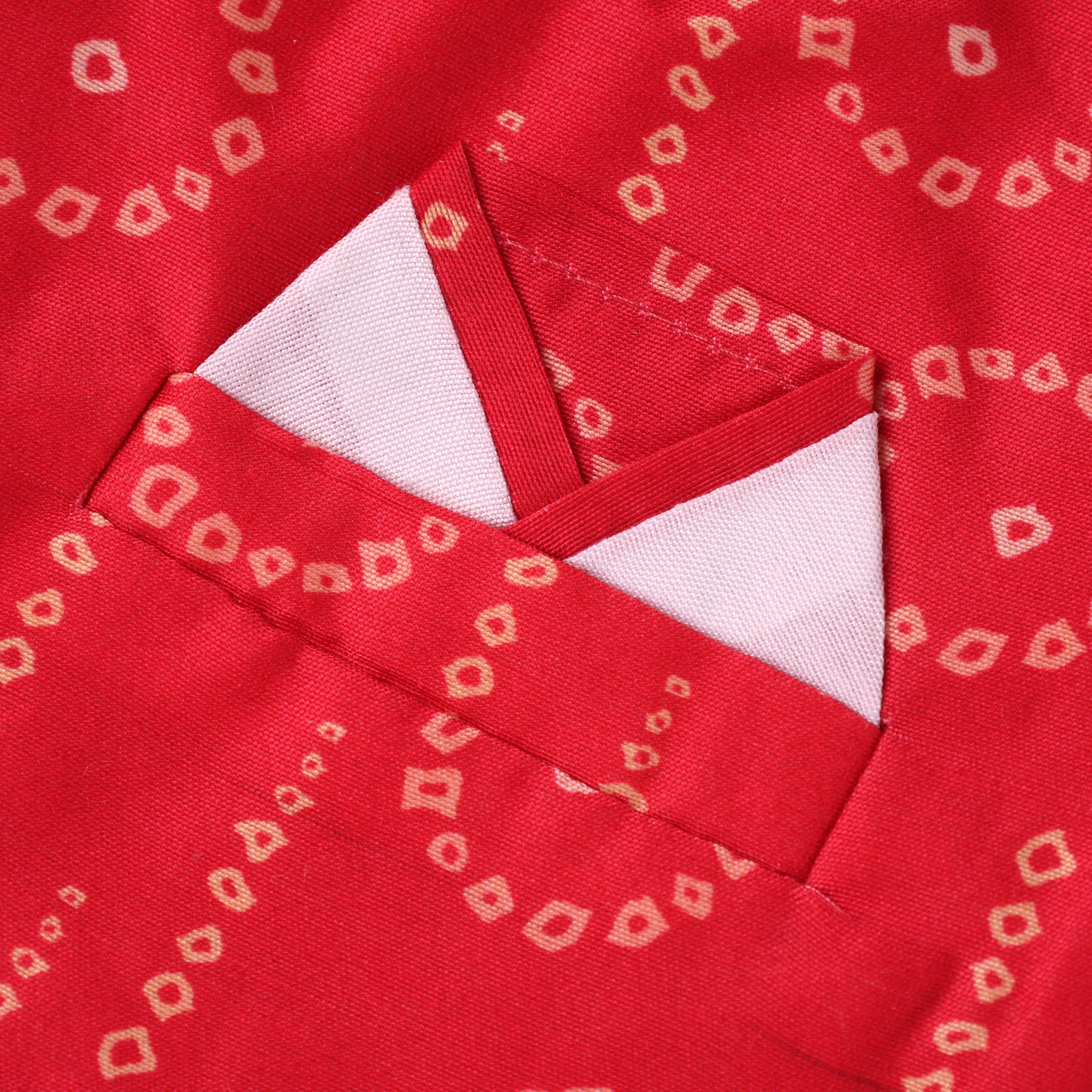 Jaideep Fashions Red Cotton Blend Dhoti Kurta Set for Boys - Full Sleeve Mandarin Collar, Formal/Partywear, All Season