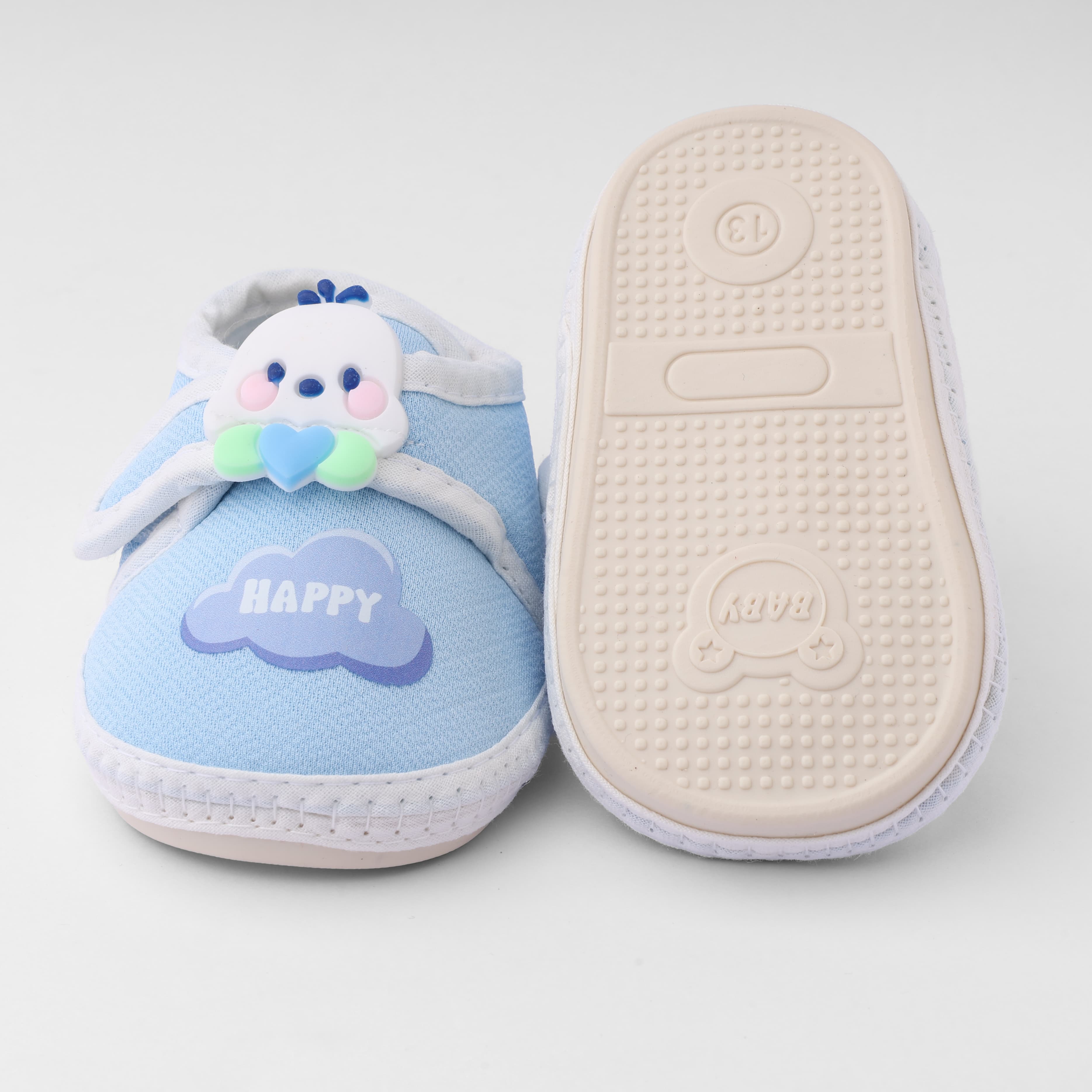 Baby Booties Light Sky Blue – Soft and Comfortable Footwear for Newborn Babies