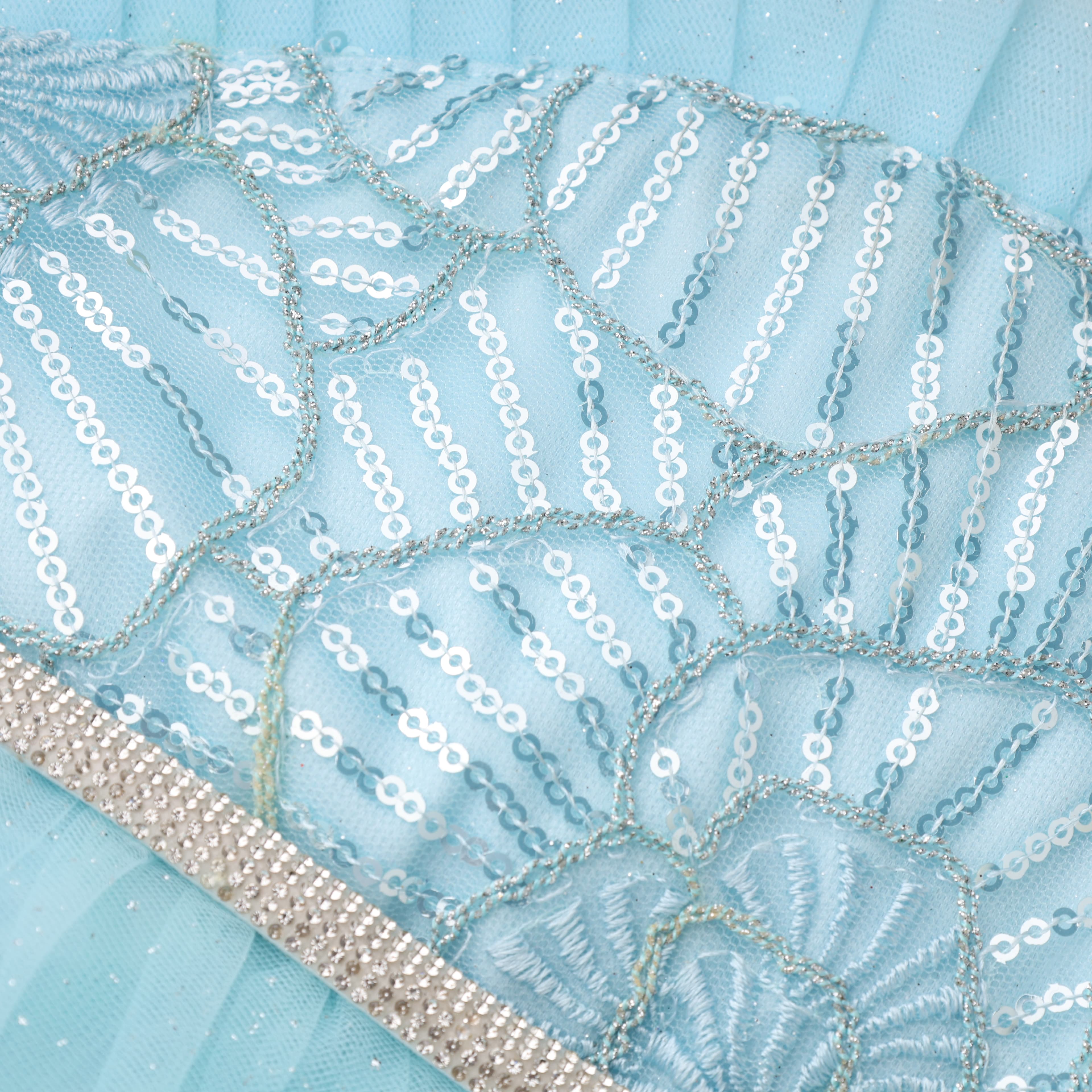 SM Baby Girls' Light Blue Tulle Party Dress with Sleeveless Design and Back Zipper