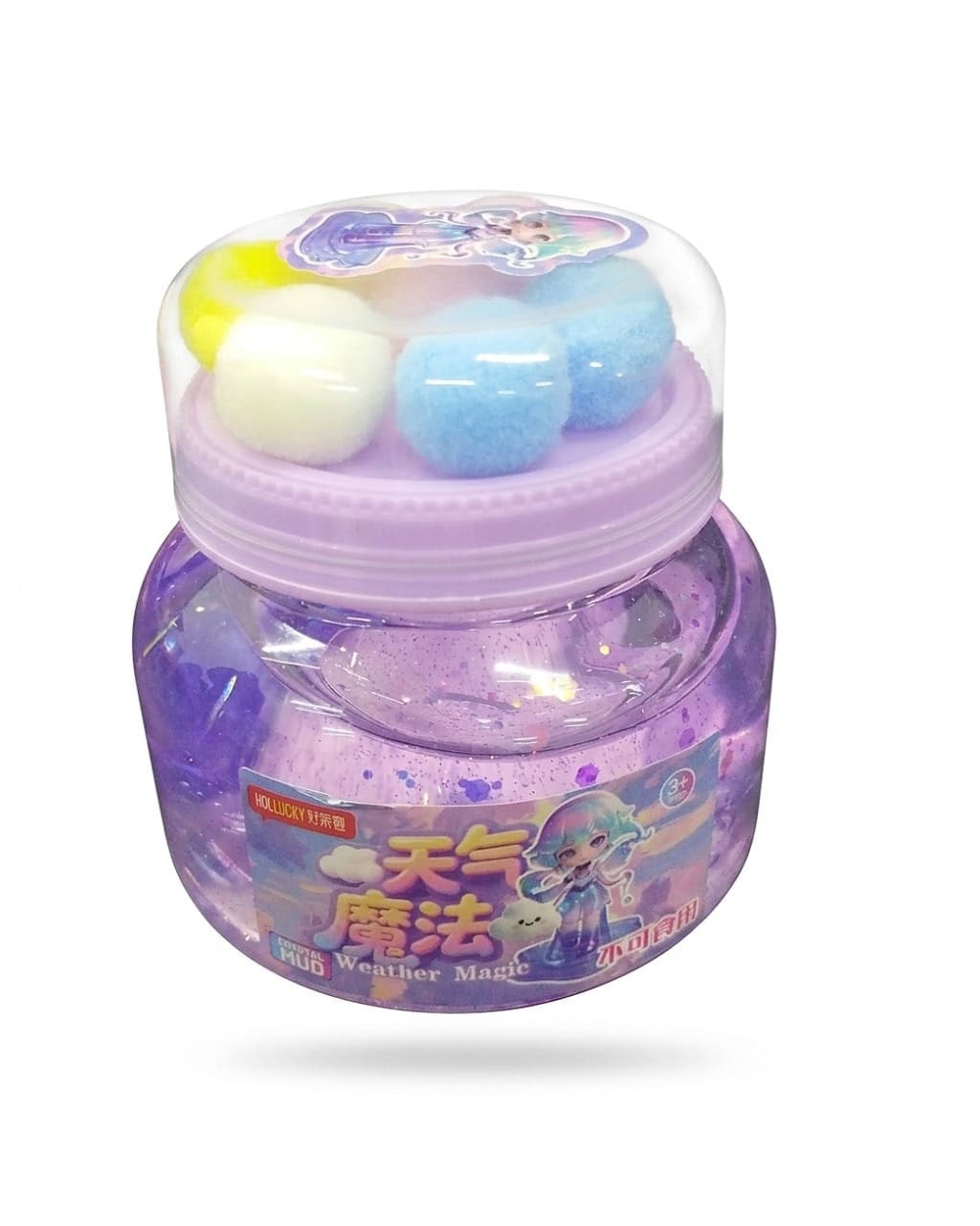 Crystal Slime Toy for Kids Stretchable Sensory Slime Putty Fun Stress Relief Play Activity Toy
