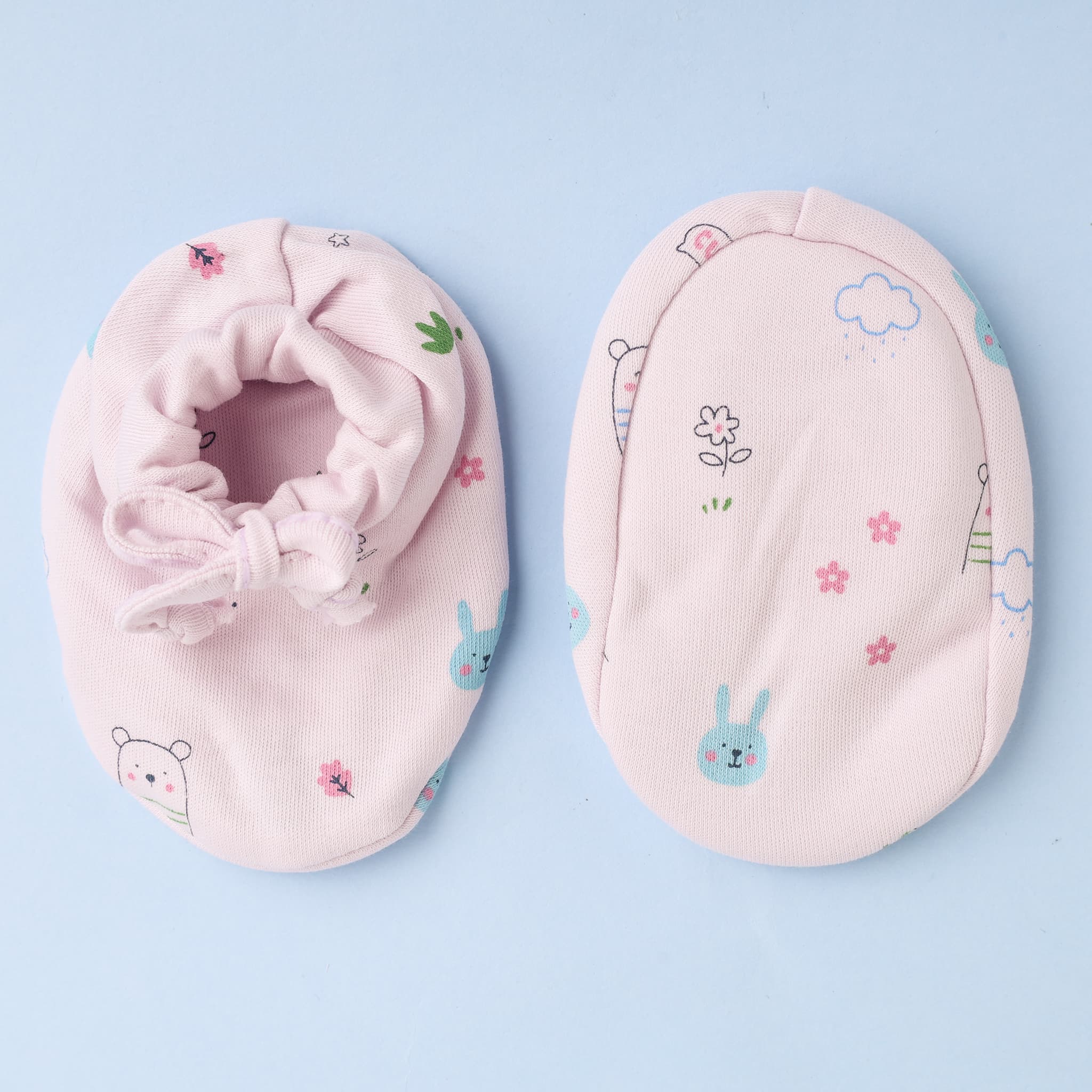 Simply Unisex Lavender Booties, Mittens & Hat Set | All Over Print | Casual, Travel & Outdoor Wear | Machine Wash