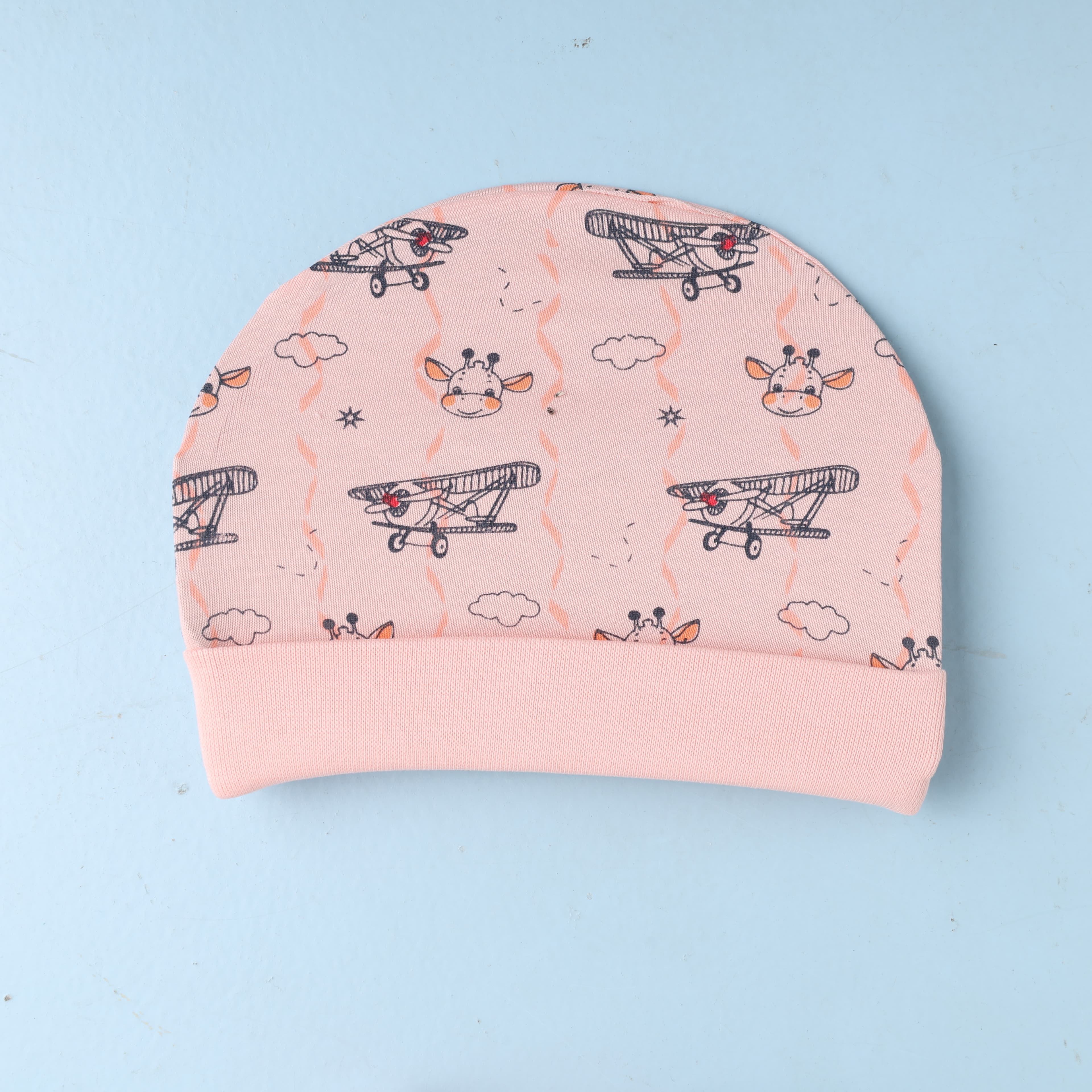 Cucumber Unisex Baby Pink Booties, Mittens & Hat Set with All-Over Prints – Stylish Casual & Outdoor Baby Accessories