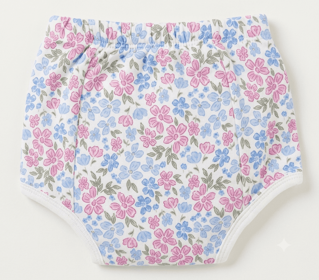 Ben Benny Baby Cotton Padded Training Pants (Pack of 2) - 4 Layer Absorbent Underwear, Medium (Print & Colour May Vary).