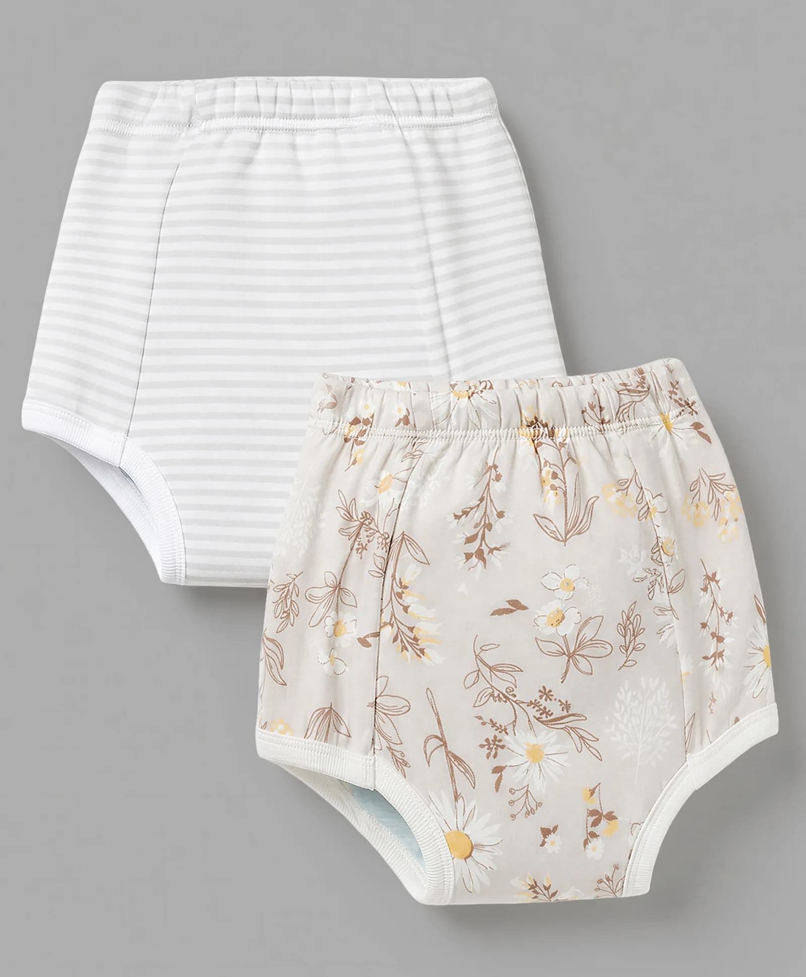Ben Benny Baby Cotton Padded Training Pants (Pack of 2) - 4 Layer Absorbent Underwear, Medium (Print & Colour May Vary).
