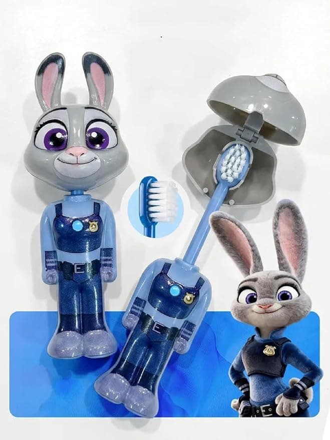 Zootopia Rabbit Toothbrush for Kids | Cartoon Character Toothbrush | Soft Bristles for Children | Daily Oral Care