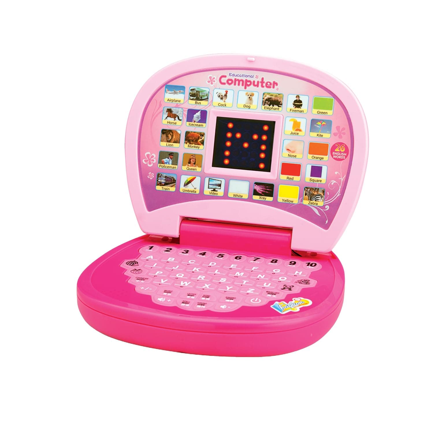 Jollyora Kids Computer Toy Baby Laptops for Kids  Activity Electronics Number & Alphabet Charts for Kids Learning Educational Toy with Sound and Music ( Color May Vary)