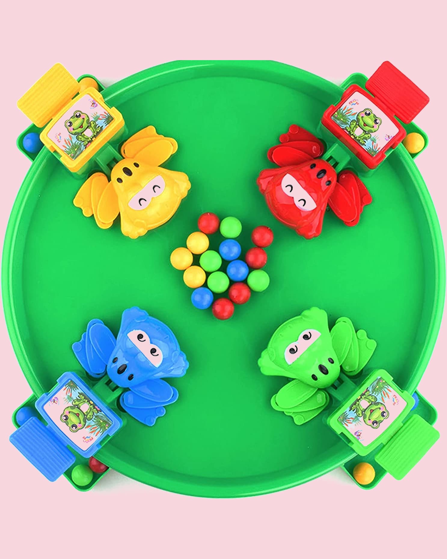 Frog Ball Eating Game for Kids | Interactive Family Tabletop Board Game with Jumping Frogs & Colorful Balls | Fun Party & Indoor Game