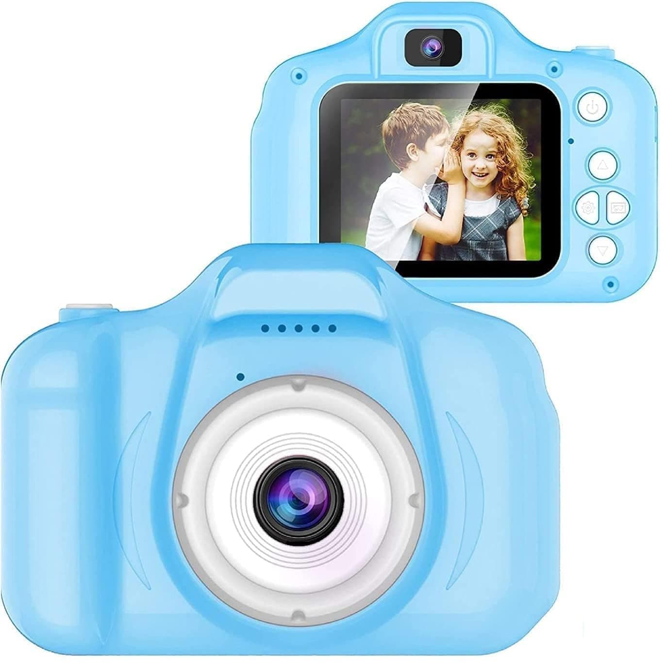 Jollyora Digital Selfie Camera Kids Mini Camera for Girls Boys Toy Digital Video Camera for Birthday Gift Children Birthday Festival - Blue - Pack of 1