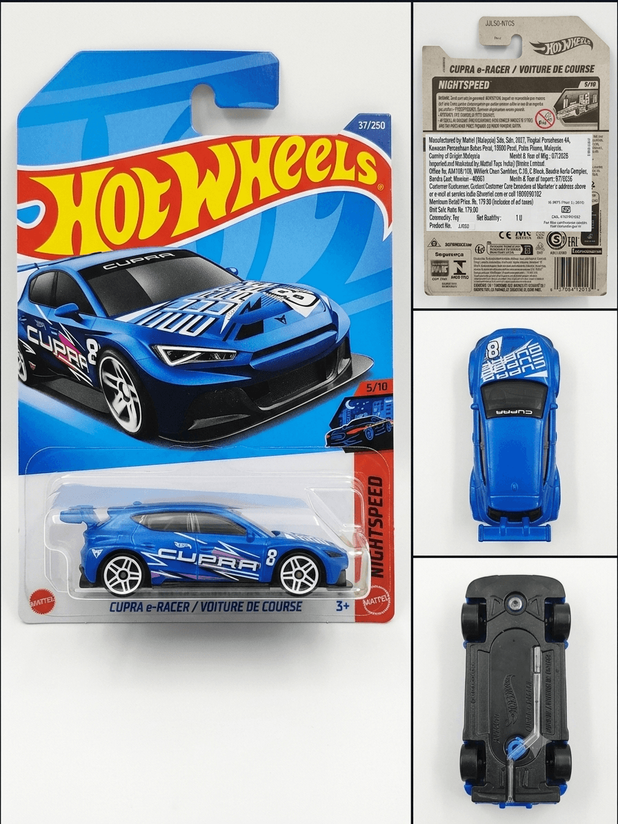 Hot Wheels Cupra e-Racer Diecast Toy Car | High Performance Electric Race Car | Track Play & Gift for Kids & Collectors