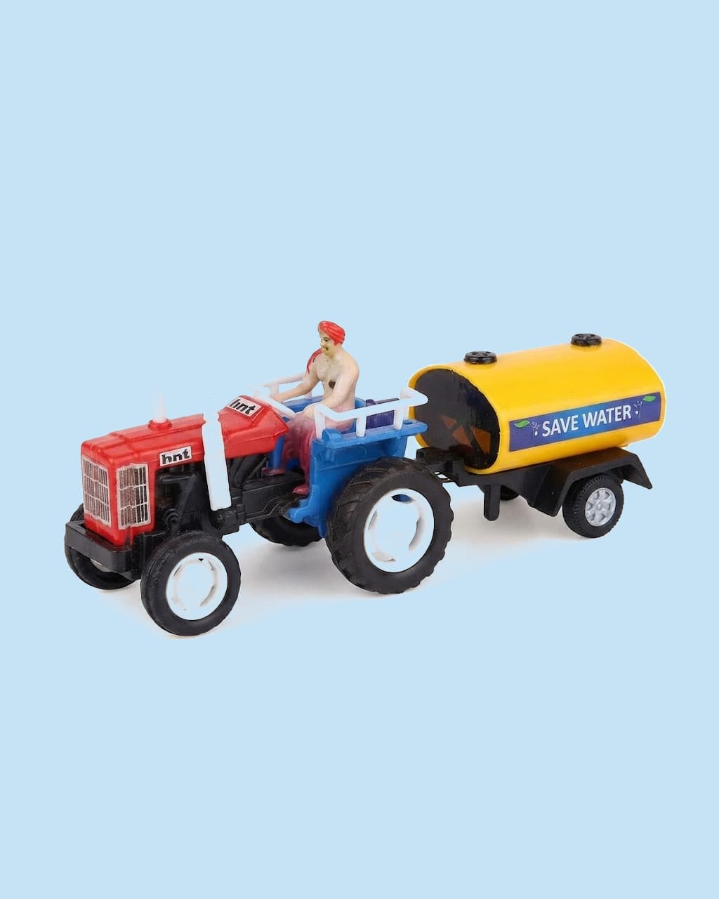 Centy Farm Tractor with Tanker Trailer – Realistic Miniature Agricultural Toy for Kids with Durable Pull-Back Action (Color May Vary)