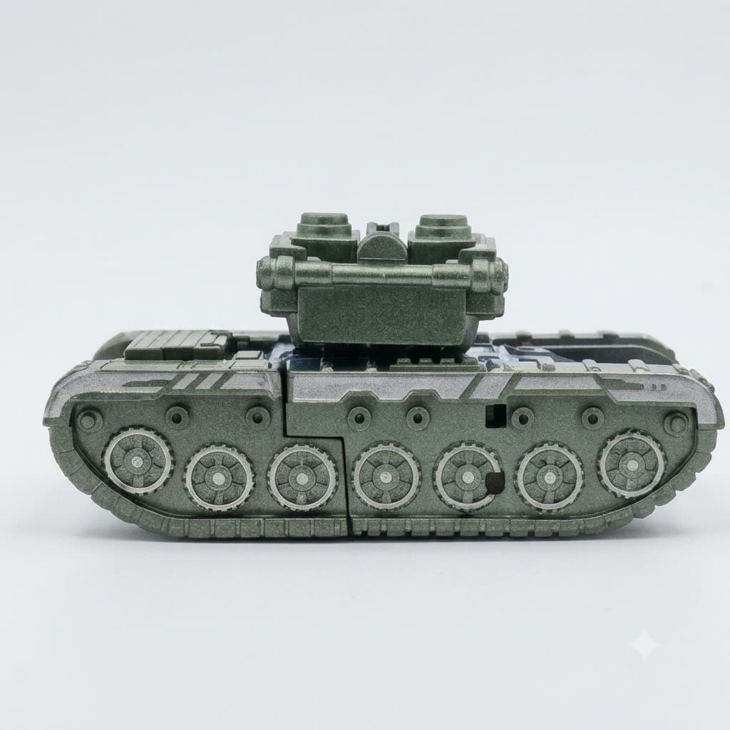 Premium Military Vehicle Transformer Spinner Toy for Kids | Rotating Armored Car Desk Toy | Fun Gift & Collectible Color may vary