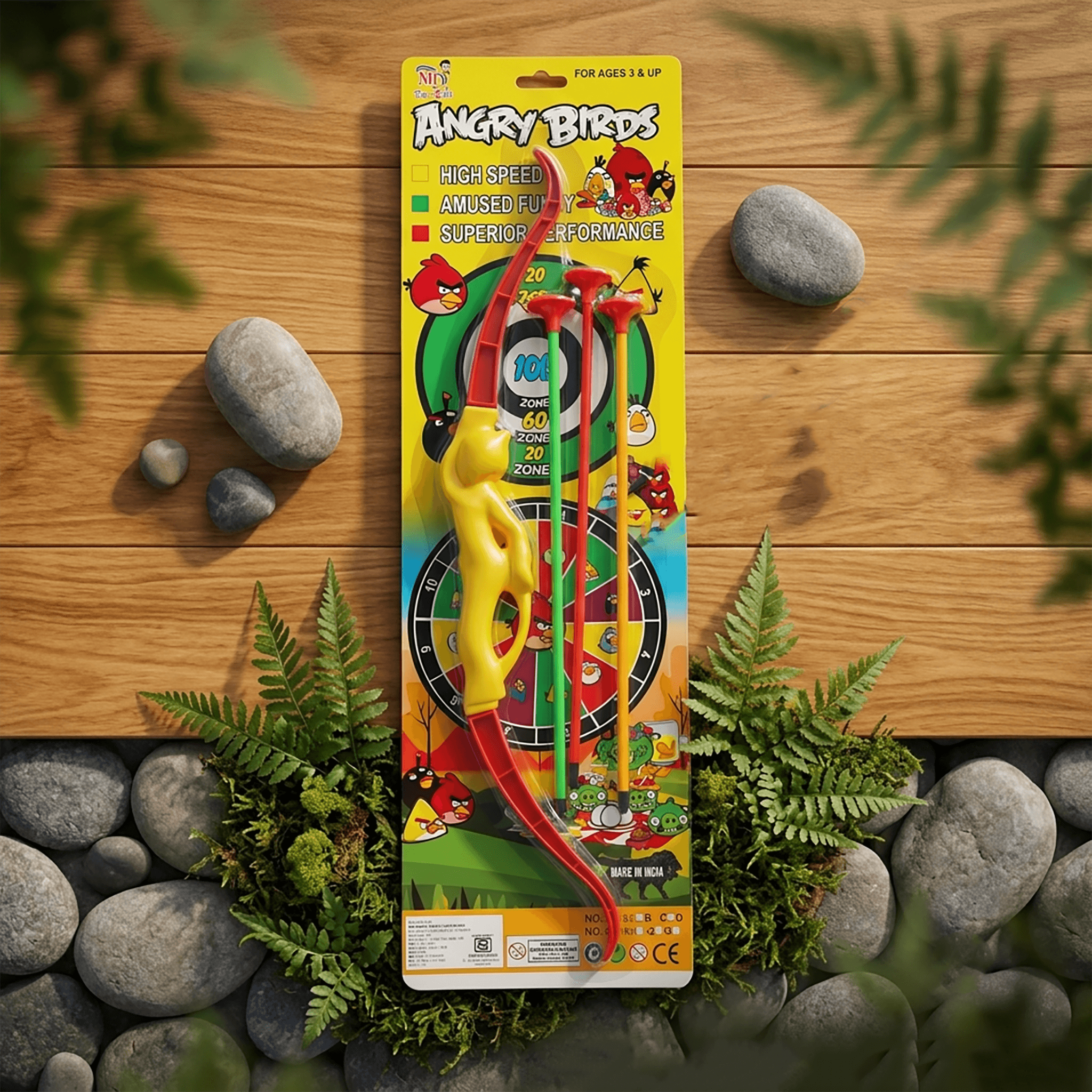 Kids Bow and Arrow Set with Target | Outdoor Archery Game for Children | Aim & Shoot Activity Toy | Pack of 1 | Yellow