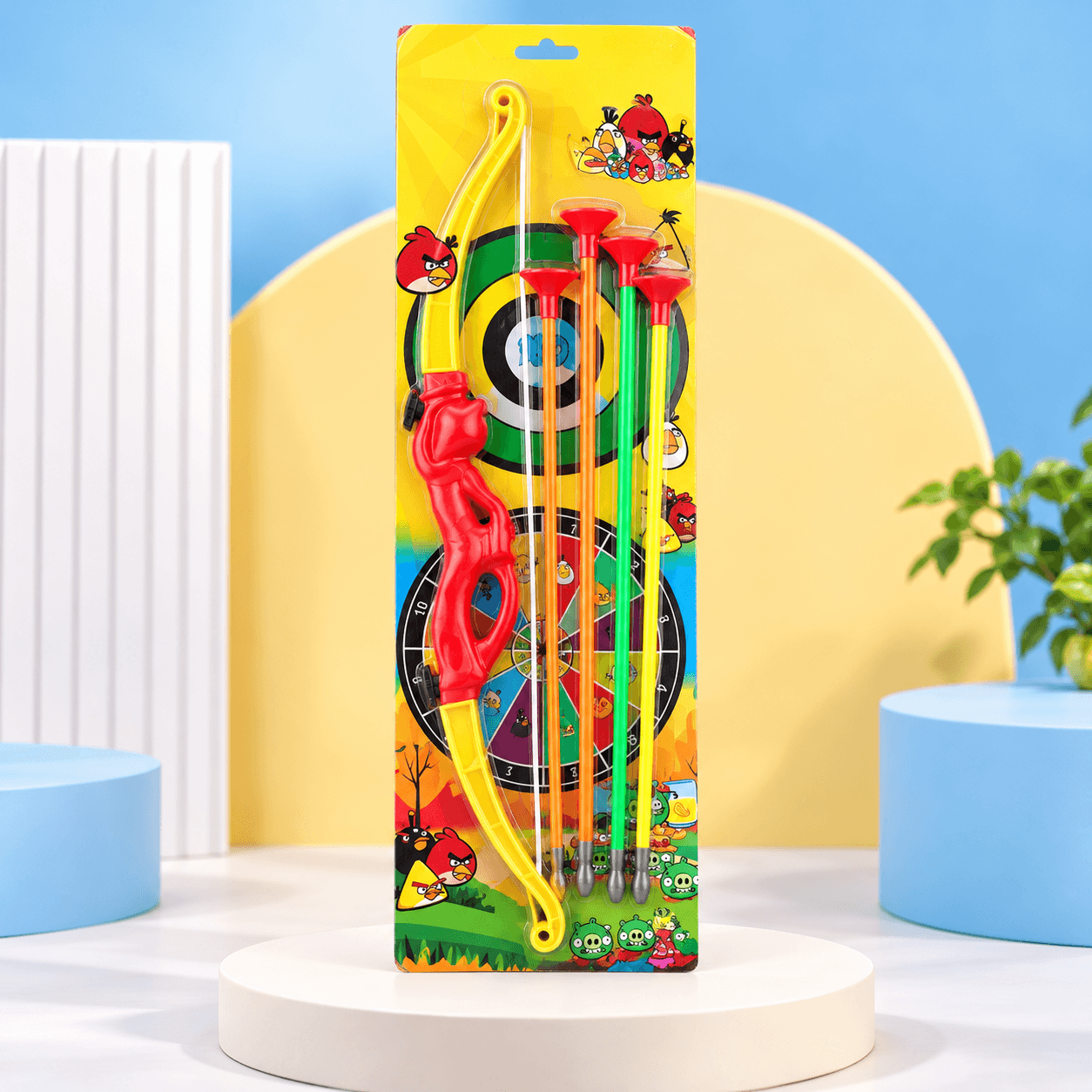 Kids Bow and Arrow Set with Target | Outdoor Archery Game for Children | Aim & Shoot Activity Toy | Pack of 1 | Yellow