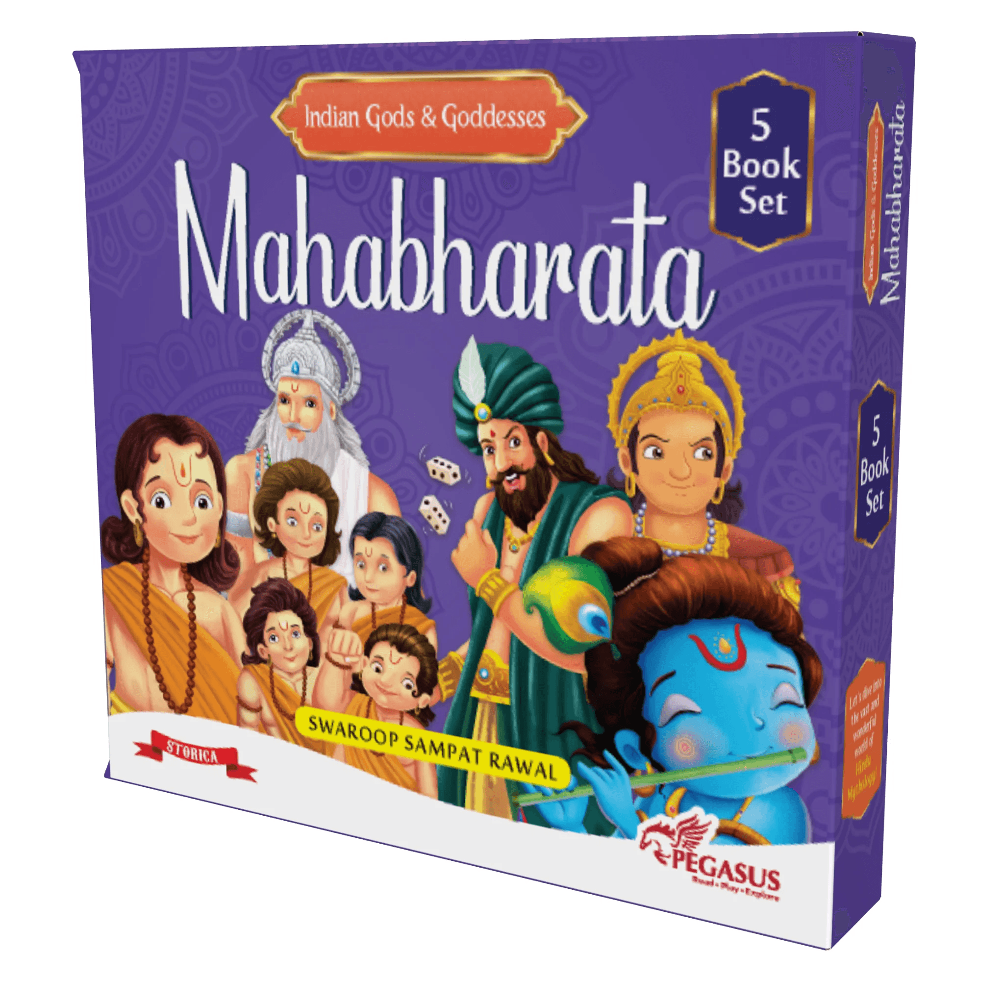 Pegasus Mahabharata 5 Book Set for Kids – Arjuna, Kauravas, Pandavas, Krishna & Mahabharata Books on Indian Mythology