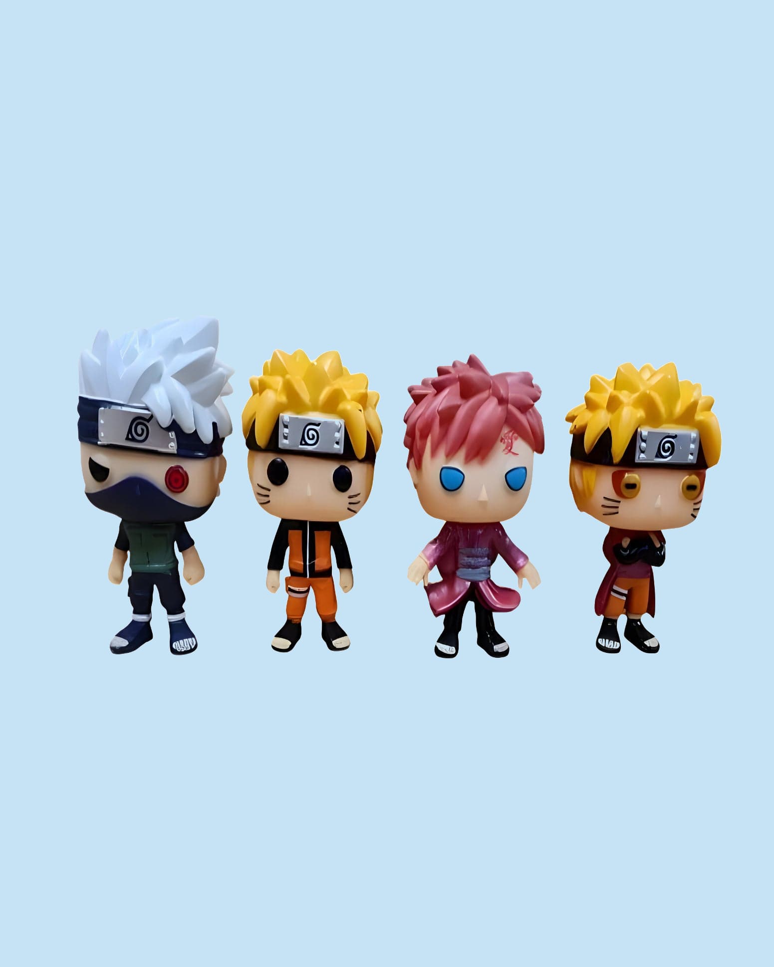 Jollyora Naruto Funko Pop! Vinyl Figures - Premium Set of 4 anime figurine toy for kids- PACK OF 1- COLOR MAY VARY