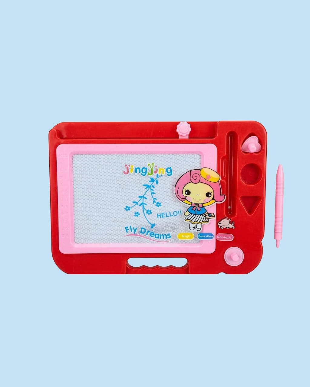 Jing Jing Drawing Board for Kids Reusable Writing and Doodling Learning Board Toy for Children
