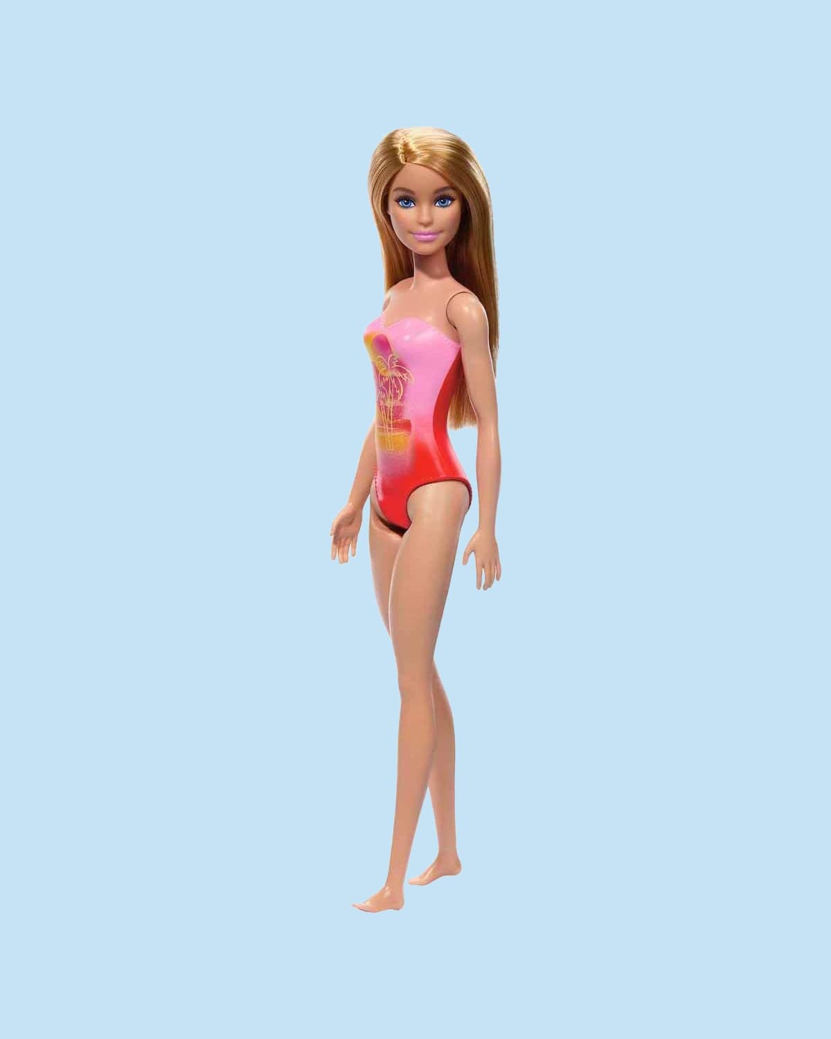 Barbie Beach Doll – Blonde Hair with Pink Swimsuit