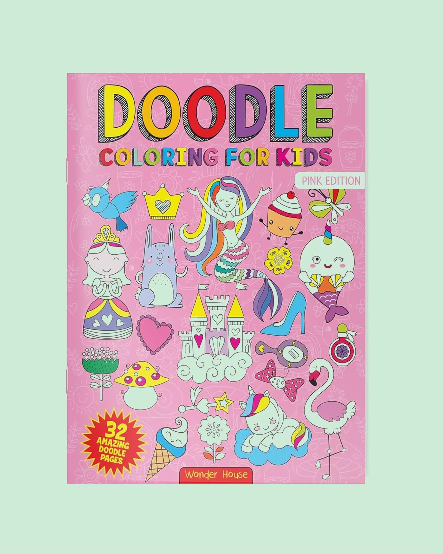 Doodle Coloring for Kids – Pink Edition | Fun and Creative Coloring Book for Children