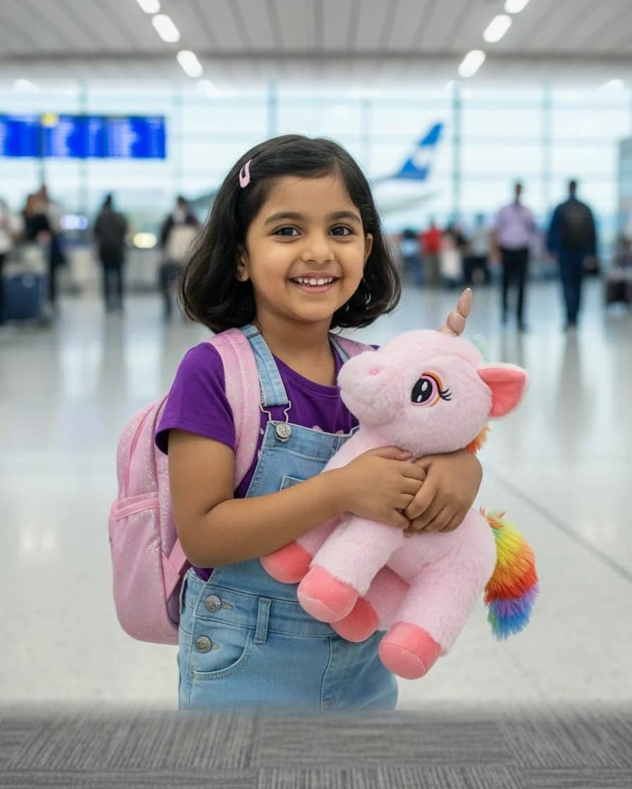 Mirada Standing Unicorn Soft Toy Pink | 32cm Cute Plush Unicorn for Kids & Girls | Cuddle Toy, Gift & Room Decor