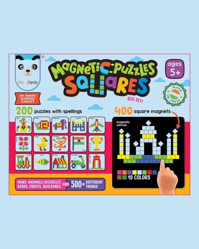 MAGNETIC PUZZLE SQUARE – Connect, Create & Challenge Your Mind!