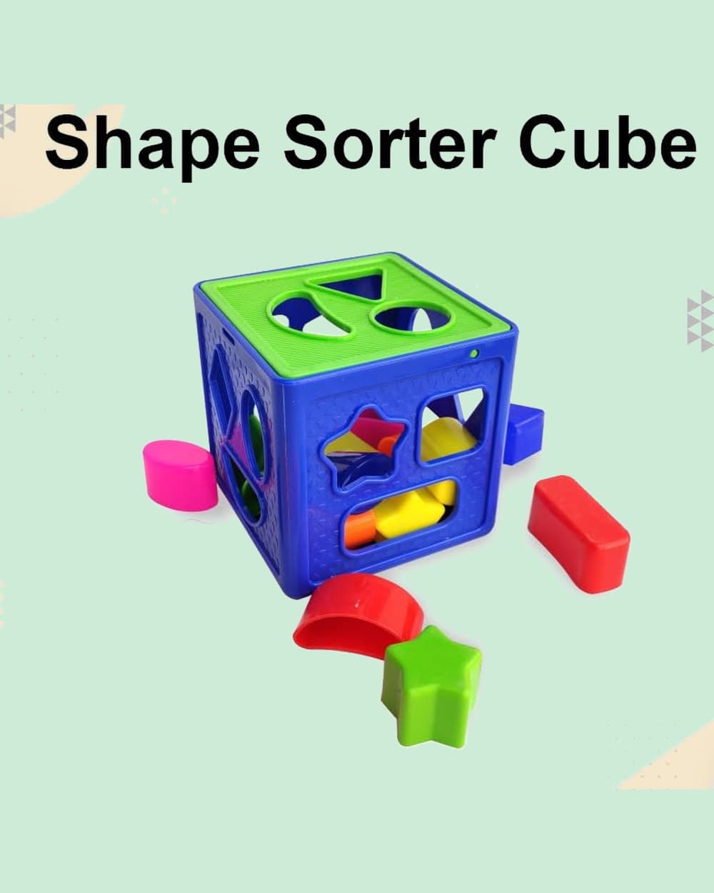 FunBlast Shape Sorter Cube Educational Learning Toy for Kids Shape Matching and Skill Development