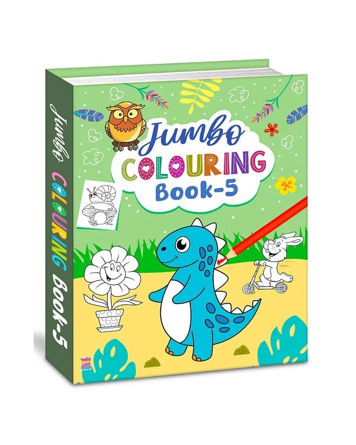 HELLO FRIEND Jumbo Colouring Book-5 for Kids | Large Size Coloring & Drawing Activity Book | Creative Learning Fun