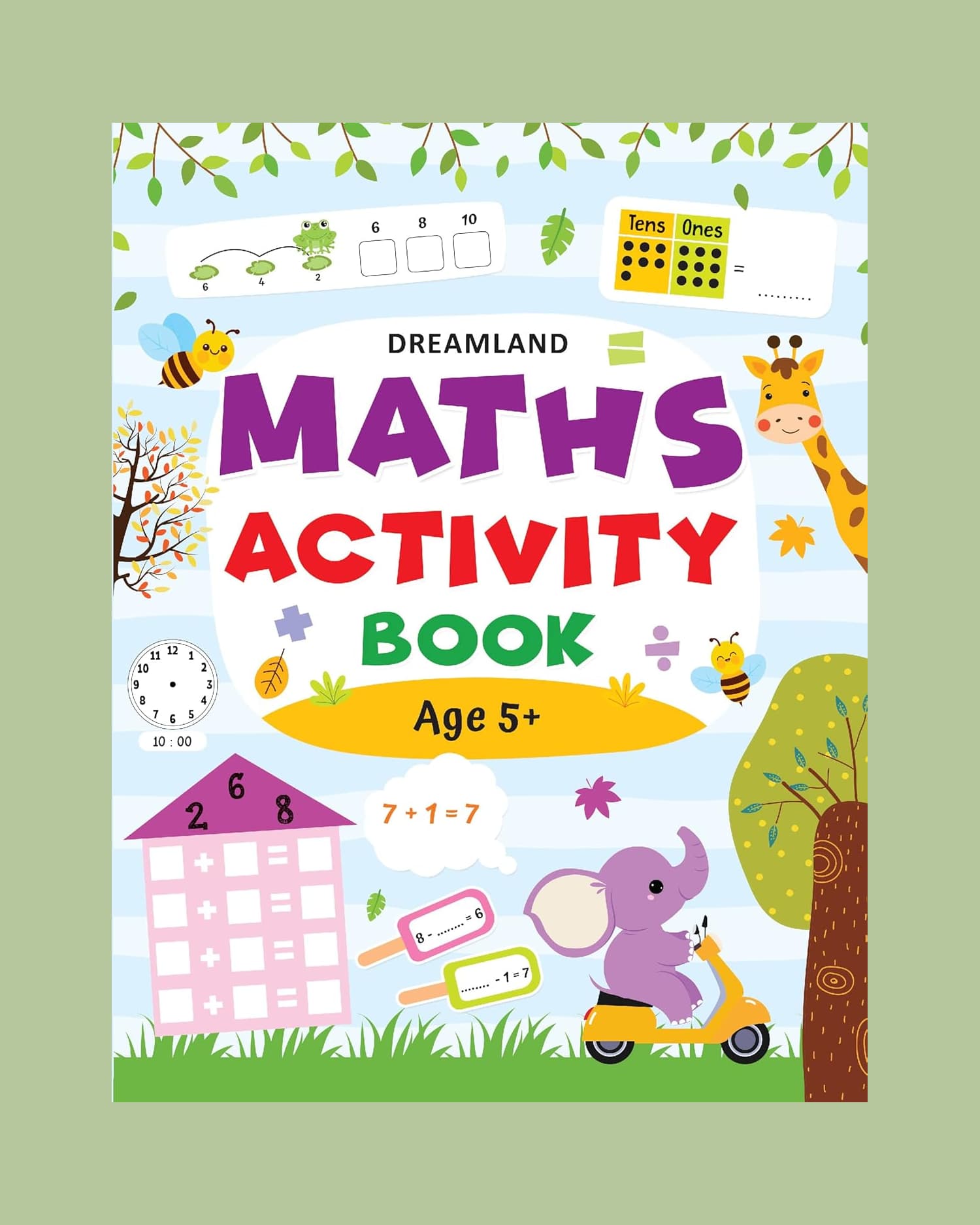Dreamland Maths Activity Book Age 5+ | Number Skills, Addition, Subtraction, Shapes & Fun Learning Activities