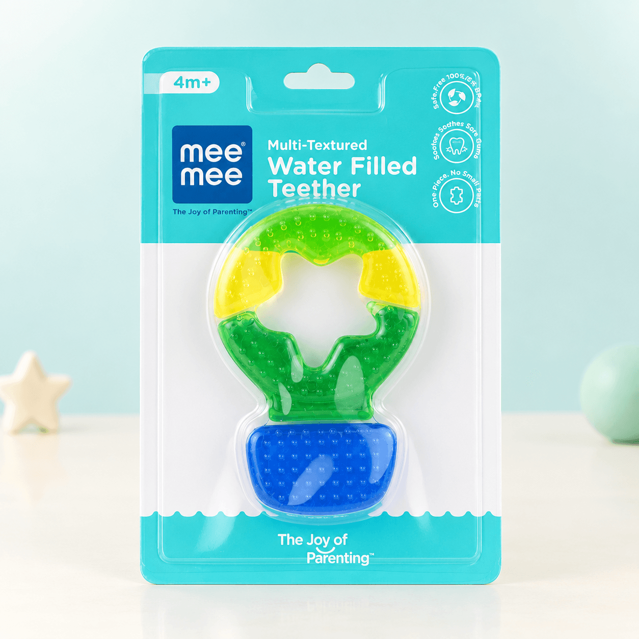 Mee Mee Water-Filled Silicone Teether for Babies | BPA-Free, Safe & Soothing Teething Toy | 0m+