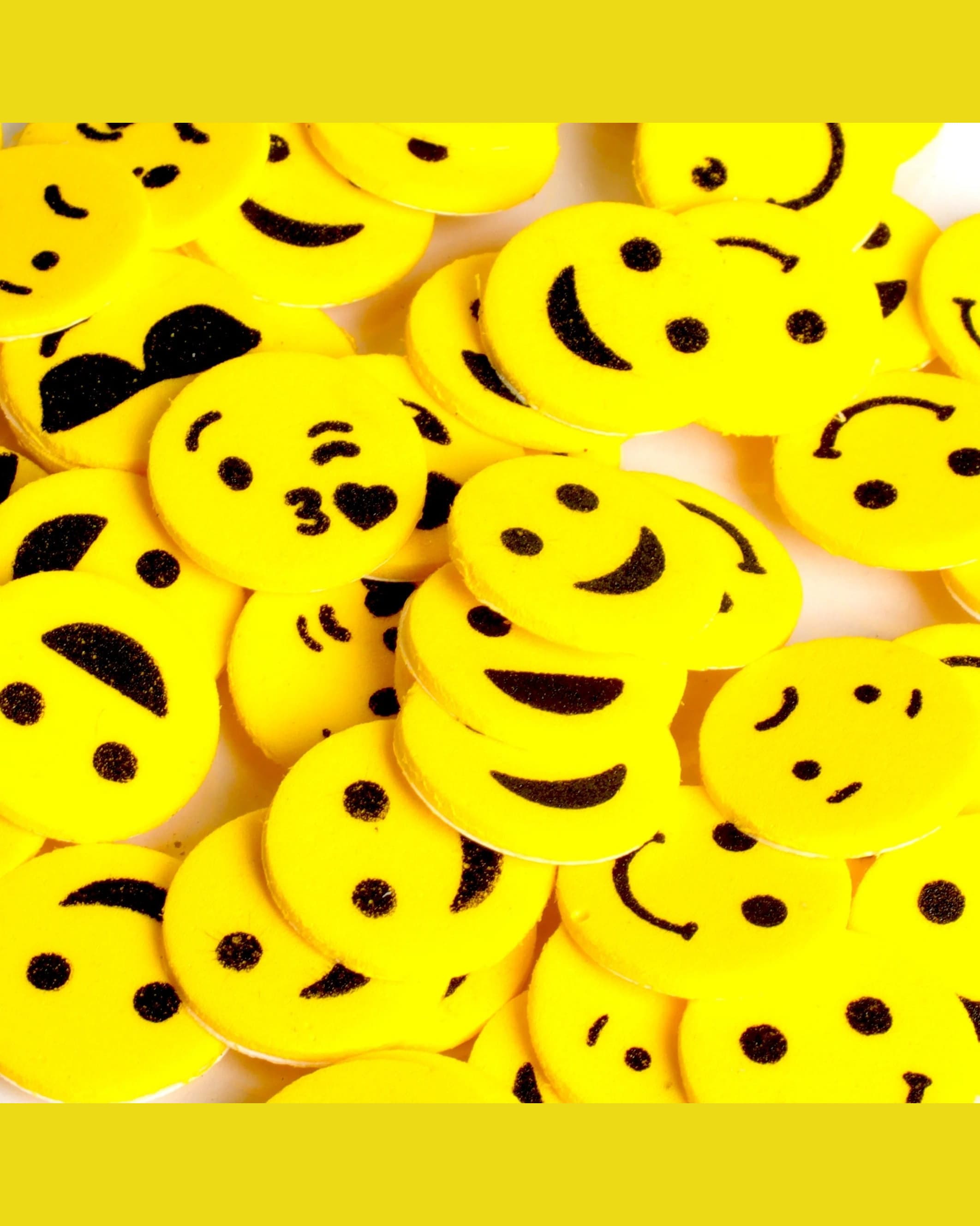Itsy Bitsy Fun Foam Stickers Emoji 64pcs Colorful Self Adhesive Craft Stickers for Kids DIY Art Projects