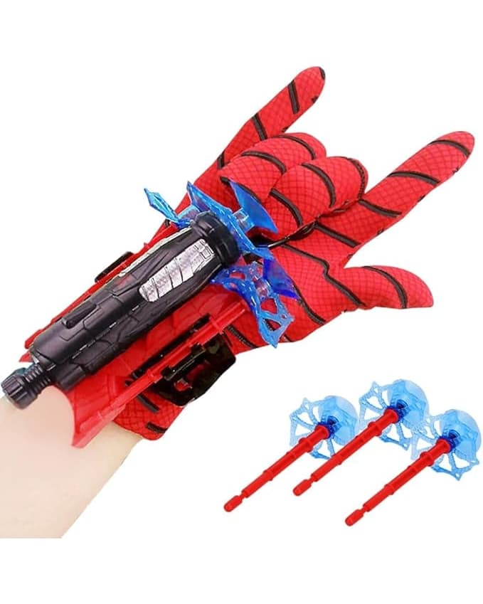 Kidology Spider Web Shooter for Kids 3+ Years, Spider Launcher Wrist Toys, Plastic Web Shooter Spider Gloves Launcher