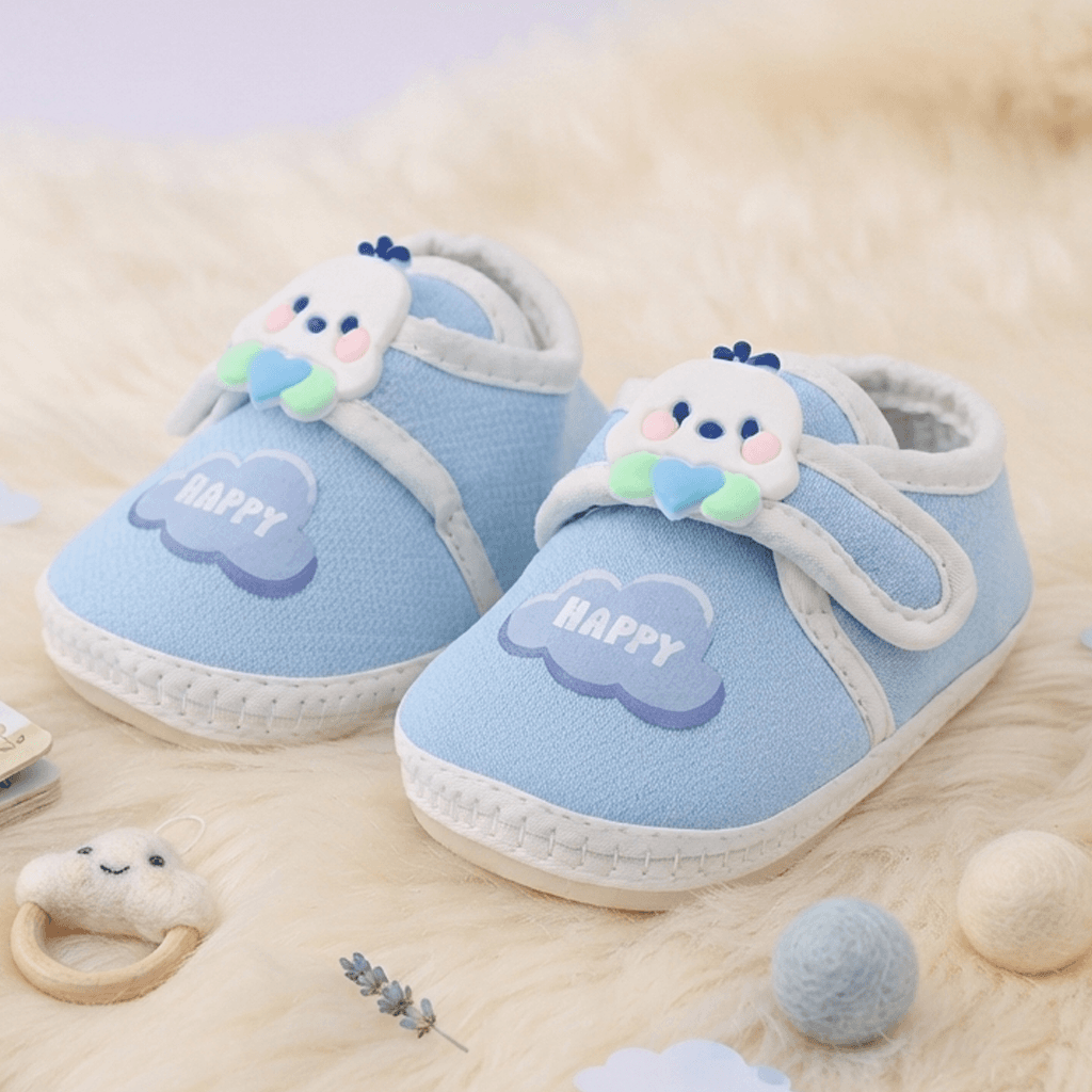 Baby Booties Light Sky Blue – Soft and Comfortable Footwear for Newborn Babies