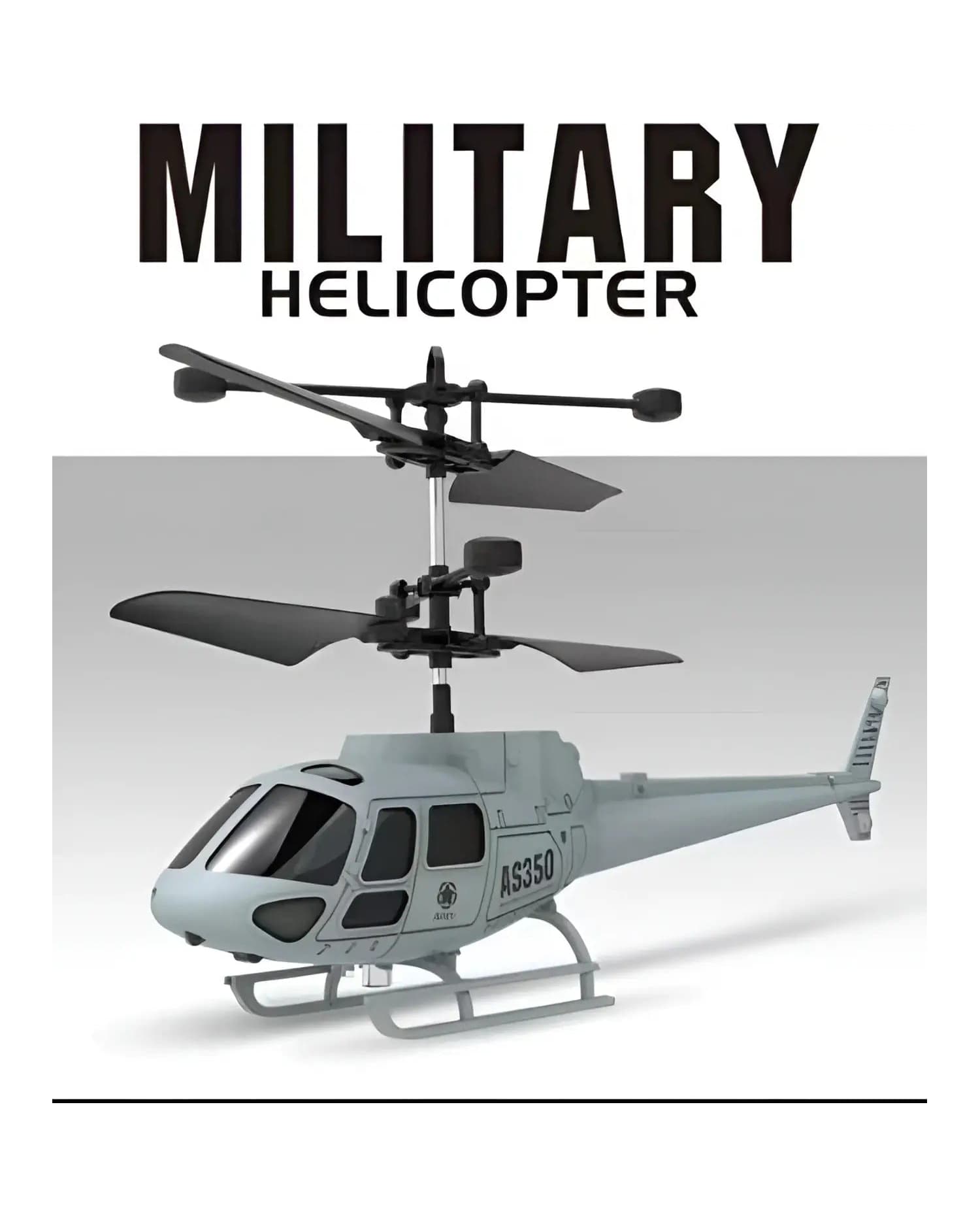 Operation Sindoor Flying Military Helicopter Hand Sensor Toy with USB Charging, LED Lights, Smart Hover Fun