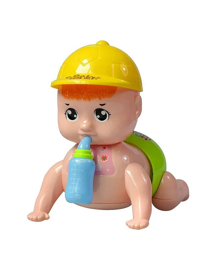 Jollyora Musical Baby Crawling Toy With Baby Sound & Lights- Multicolor