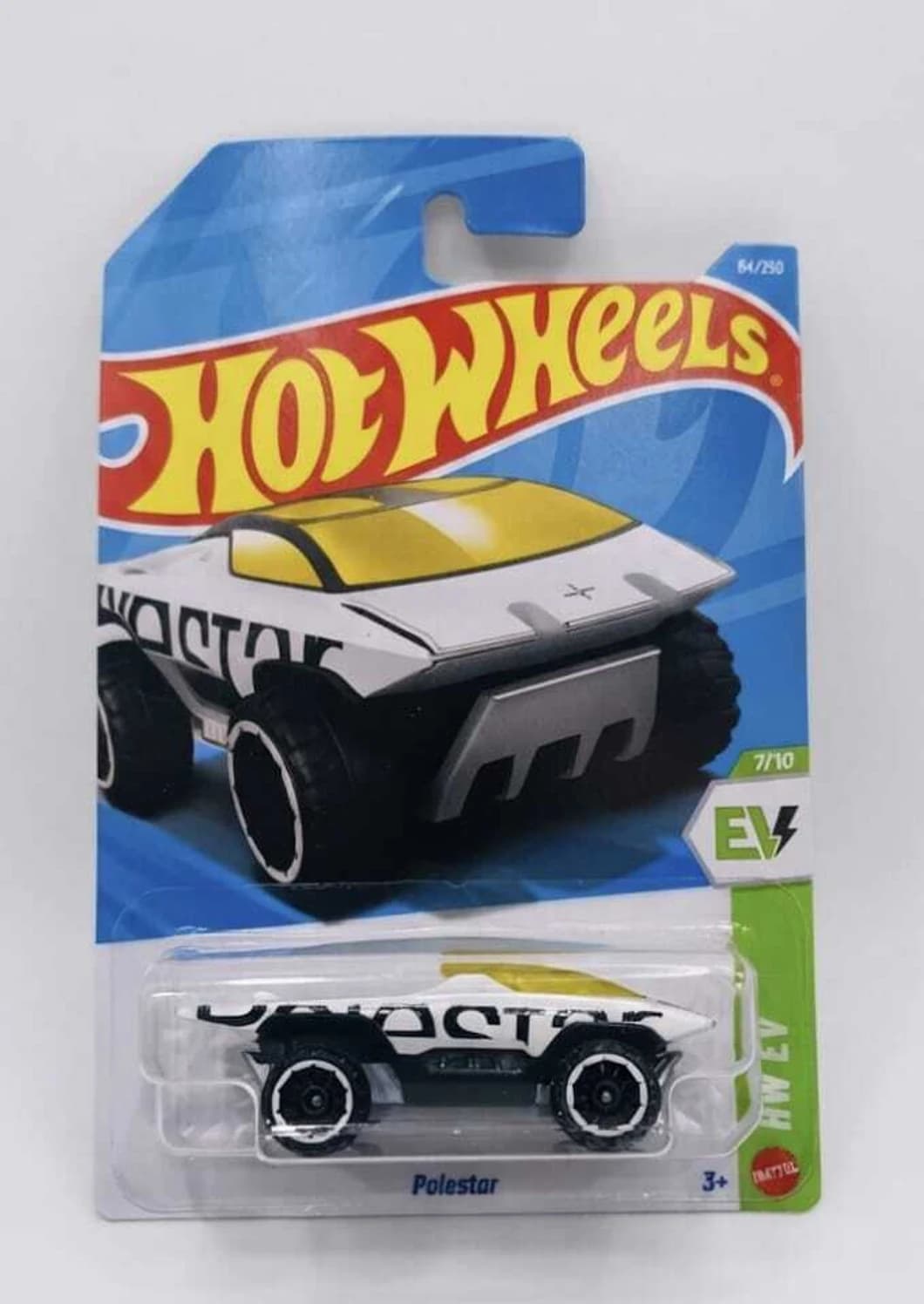Hot Wheels White Polestar Diecast Toy Car | Electric Sports EV Model | Track Play & Display Gift for Kids and Collectors