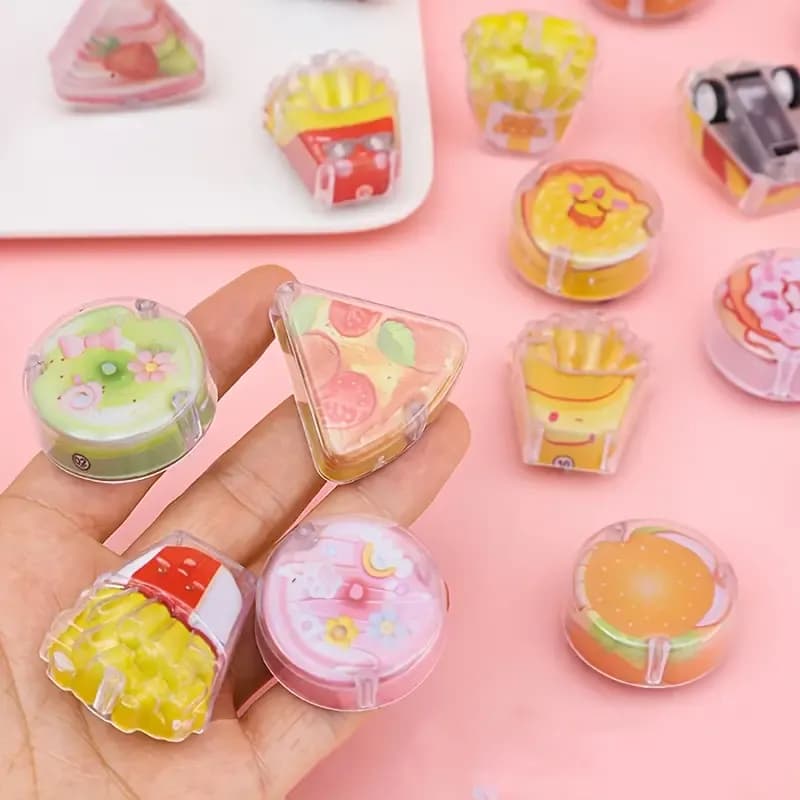 Miniature Food-Themed Pull Back Toy – Cute Mini Food Design Toy Cars for Kids, Pull Back Action, Multicolor, Pack of 5