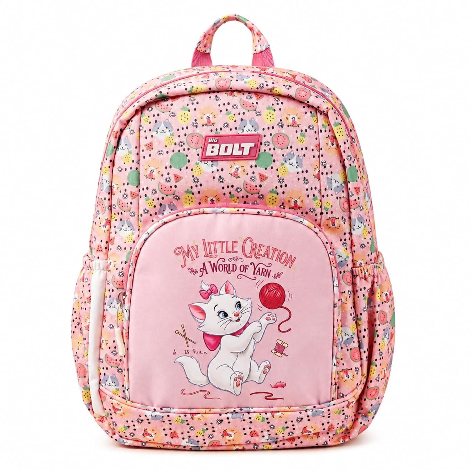 AJTOTS Kids School Bag for Boys & Girls 3-8 Years | Lightweight Water-Resistant Backpack with 3 Compartments & Cartoon Print
