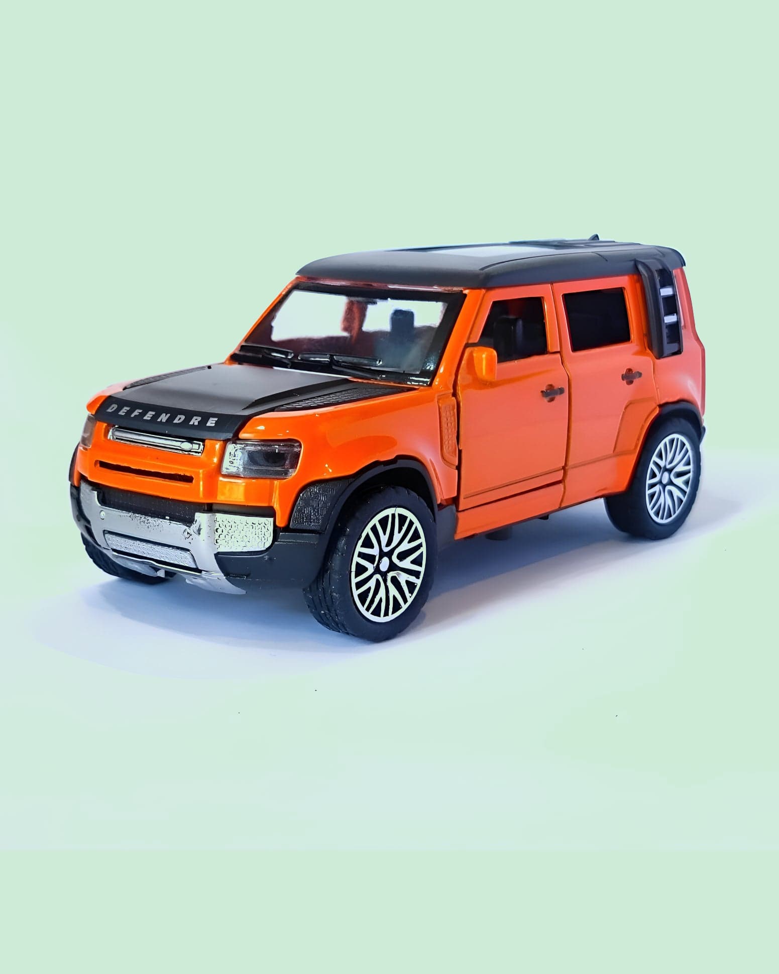 Jollyora DiecAst Defender Metal Toy Car With Openable Doors & Bonnet (Color May Vary )