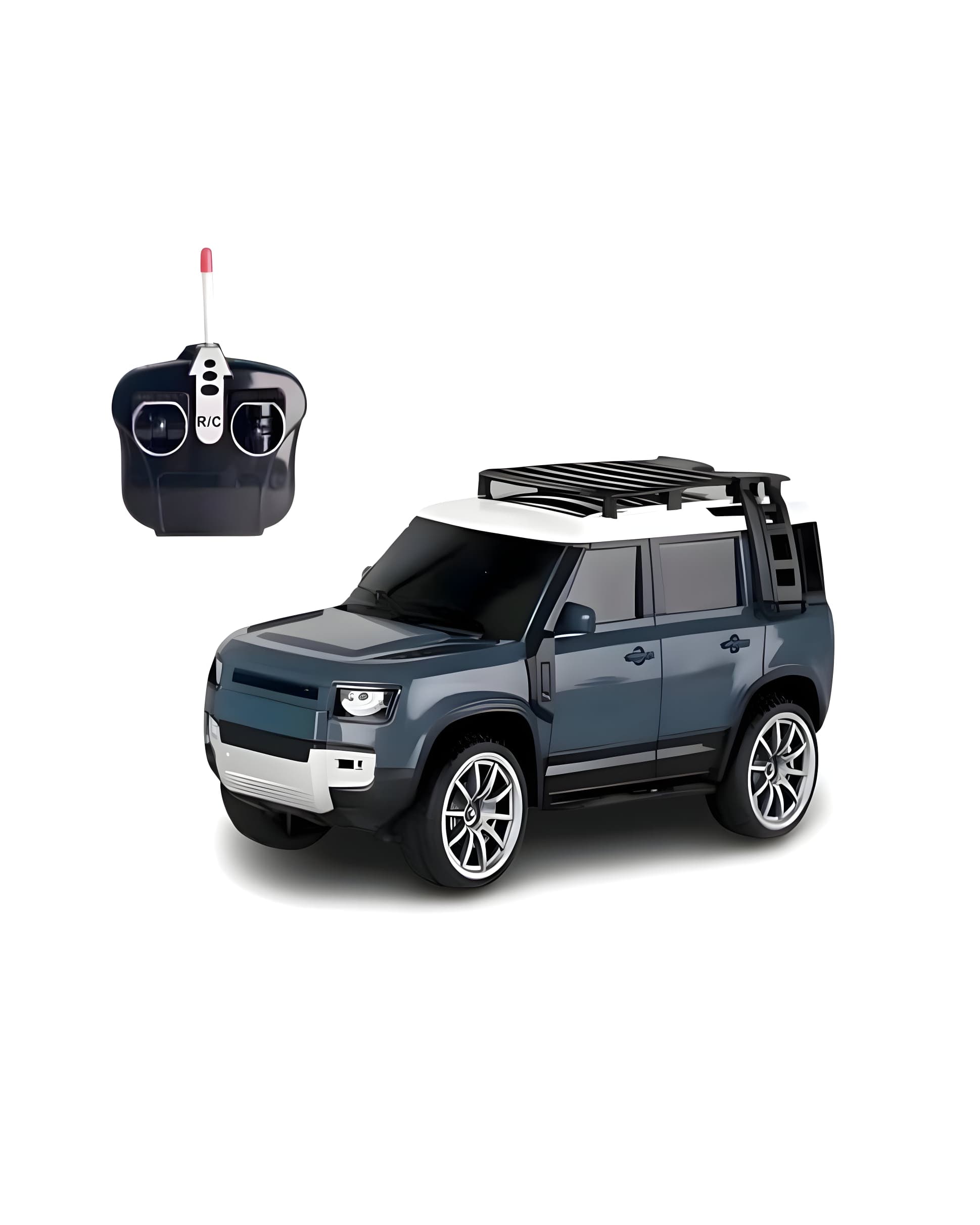 Jollyora Remote Control Defender Car | High-Speed Off-Road RC Car with Led Lights | Rechargeable Battery- PACK OF 1- COLOR MAY VARY