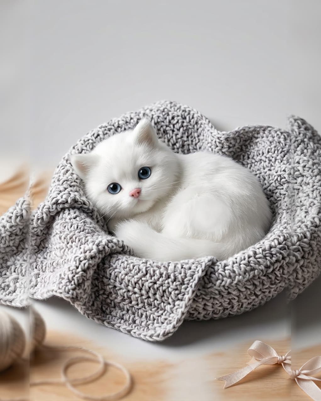 Cute Cat Soft Toy Sleeping on a Pillow with Meow Sound | Adorable Plush Animal Toy for Kids, Cuddling & Pretend Play