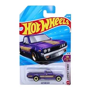 Hot Wheels Datsun 620 Compact King Die-Cast Car Toy Vehicle, Purple, Classic Pickup Truck Model for Kids & Collectors