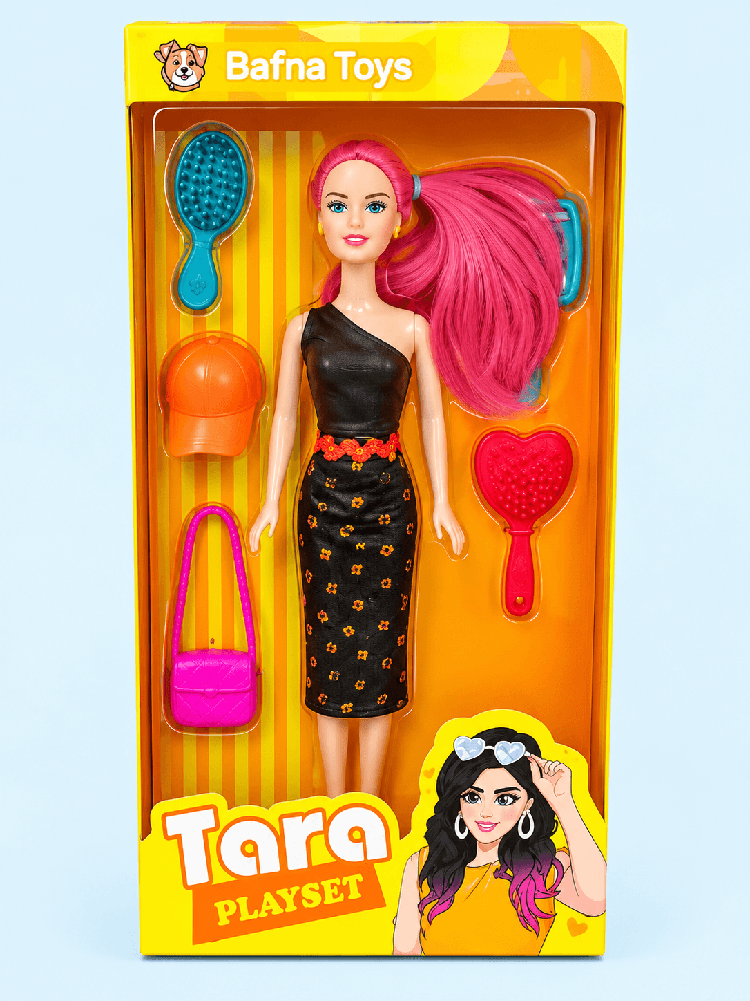 Bafna Toys Tara Fashion Doll for Kids | Stylish Doll with Accessories | Pretend Play & Role Play | Colour May Vary