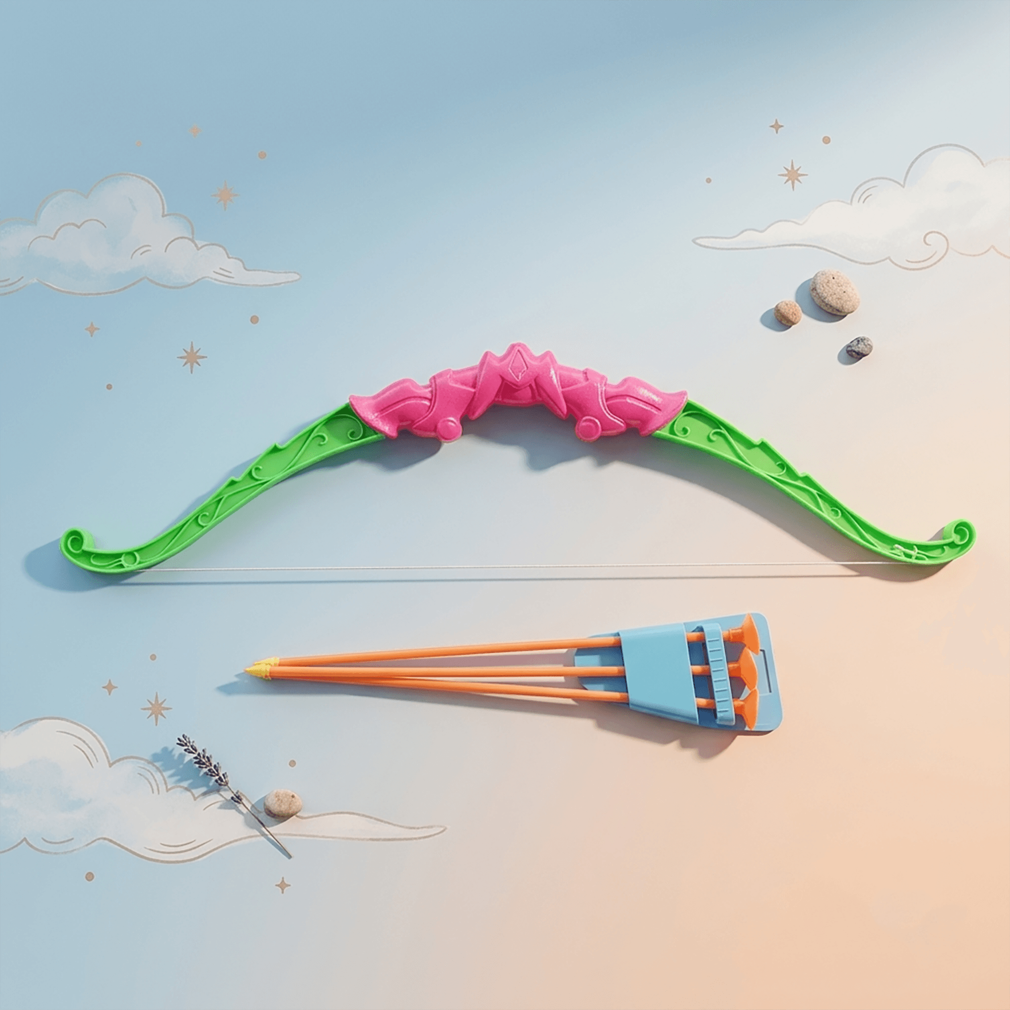 Dhanus Bow and Arrow Set for Kids | Fun Archery Toy for Indoor & Outdoor Play | Aim & Shoot Activity | Pack of 1 | Color May Vary