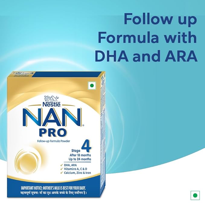 Nestlé NAN PRO Stage-4 Formula 400g (18–24 Months) – Iron-Enriched with Vitamins A, C & D