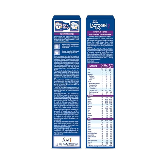 Nestlé Lactogen Pro 2 Follow-Up Formula Powder with Probiotics – For Babies 6 to 12 Months, 400g Bag-in-Box Pack